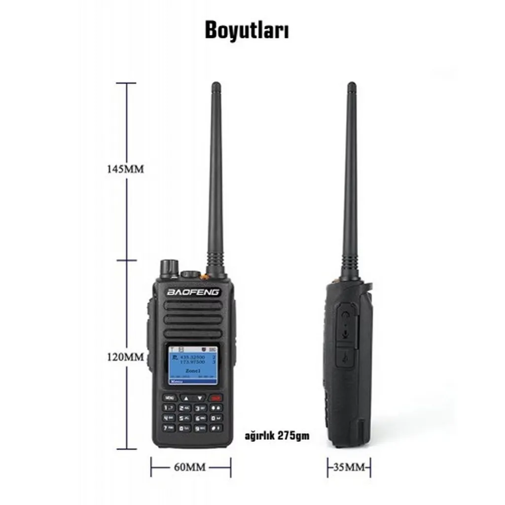Baofeng DM-1702 DMR GPSli UHF/VHF El Telsizi