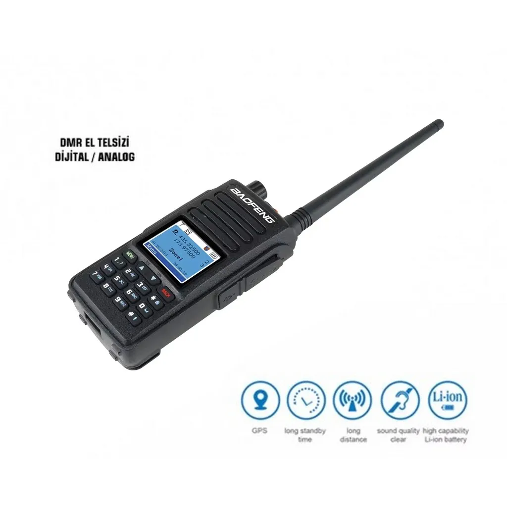 Baofeng DM-1702 DMR GPSli UHF/VHF El Telsizi