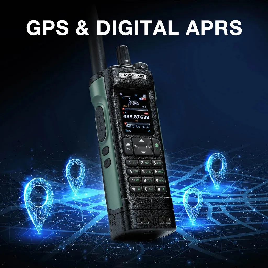 Baofeng DM-32UV 10W APRS/GPS Multi-Band DMR El Telsizi