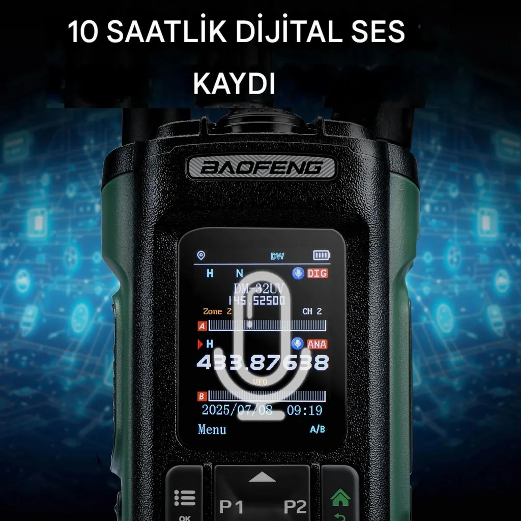 Baofeng DM-32UV 10W APRS/GPS Multi-Band DMR El Telsizi