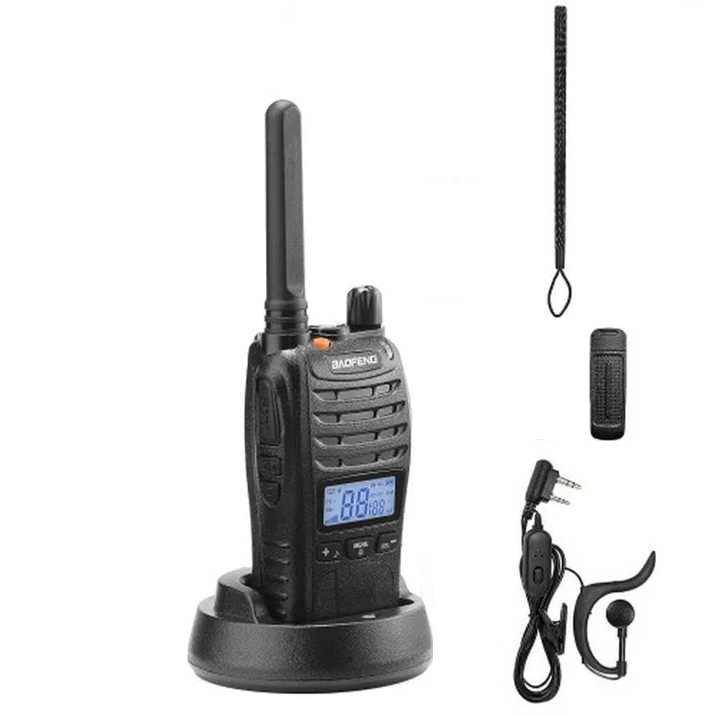 Baofeng E88 Ekranlı Lisanssız Pmr 446 El Telsiz Yeni Type-c Şarjlı Kulaklık Hediyeli Set