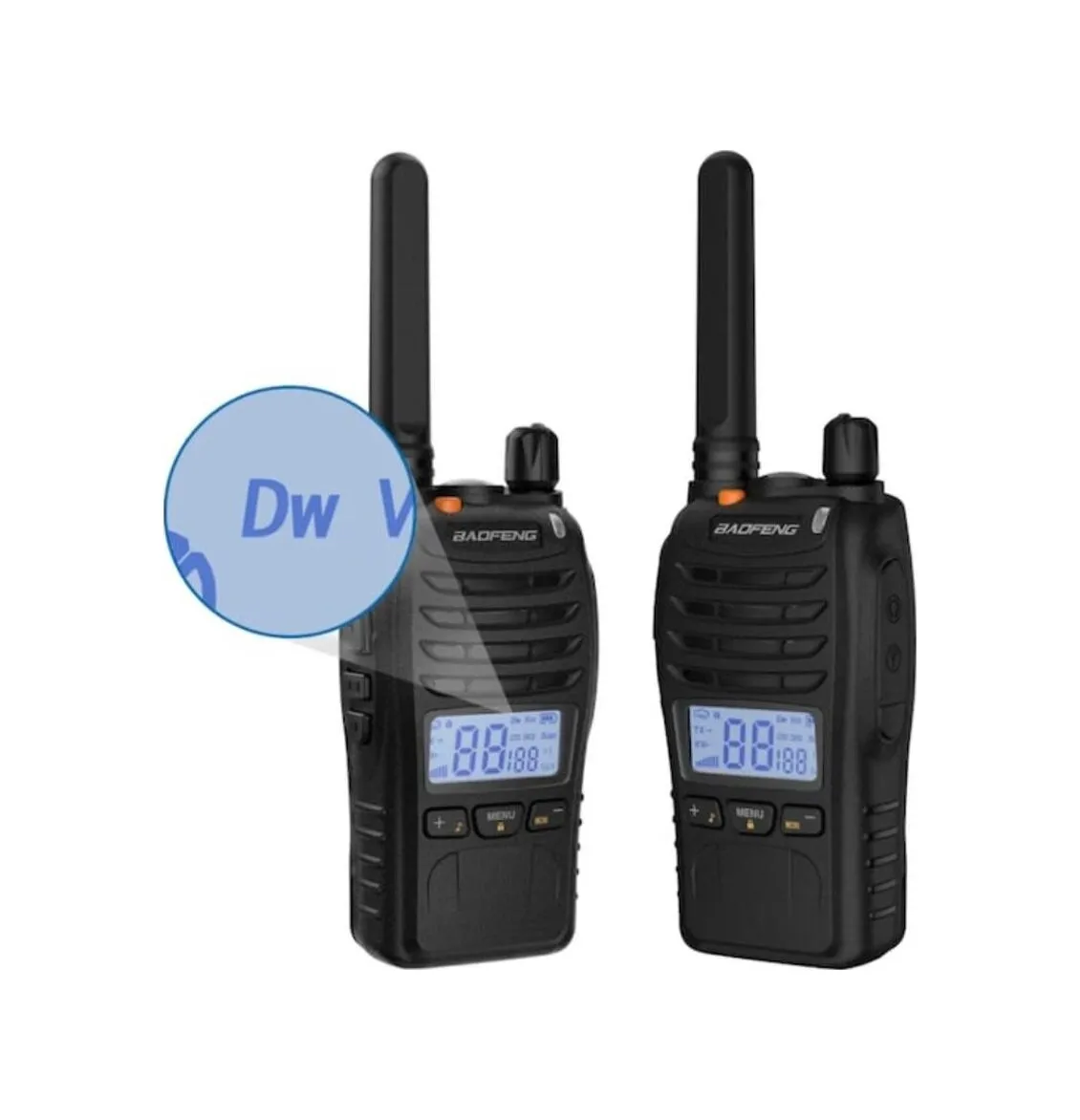 Baofeng E88 Ekranlı Lisanssız Pmr 446 El Telsiz Yeni Type-c Şarjlı Kulaklık Hediyeli Set