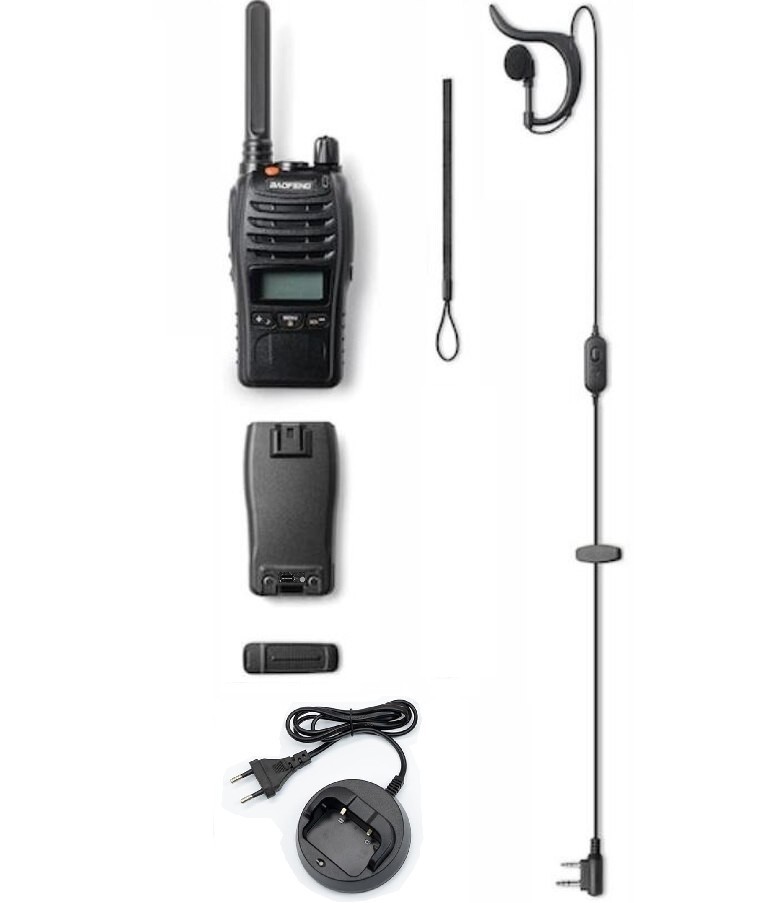 Baofeng E88 Ekranlı Lisanssız Pmr 446 El Telsiz Yeni Type-c Şarjlı Kulaklık Hediyeli Set