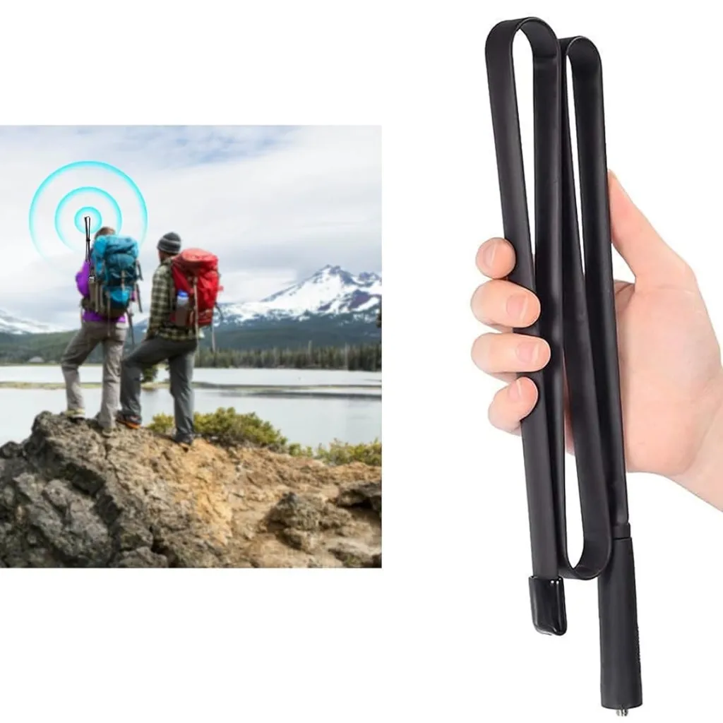 Baofeng Katlanır El Telsiz Anteni – SMA Dişi Uyumlu 100cm