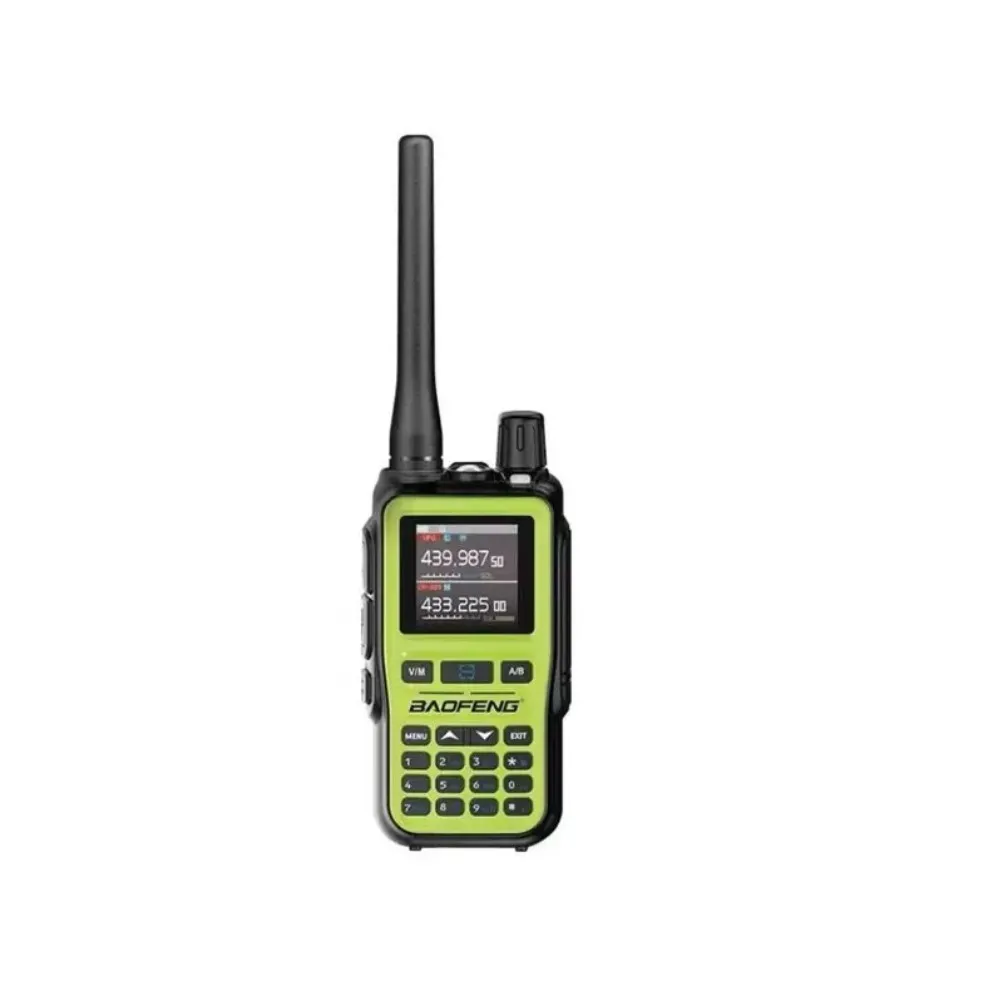 BAOFENG UV-5R Mini Dual Band Telsiz (VHF/UHF) – 5W Güç, Bluetooth, Type-C Şarj YEŞİL