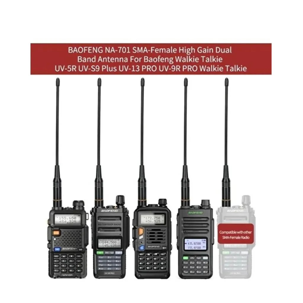 Baofeng Zastone UV82 5R 888 999 vhf-uhf 23cm Dual Band Esnek Telsiz Anten SMA DİŞİ