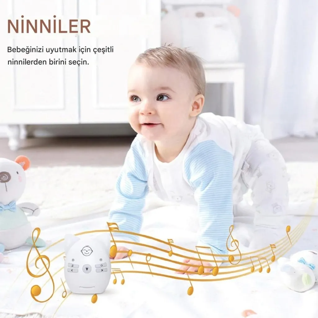 Çok Fonksiyonlu Bebek Telsizi İnterkom İkili Paket Gece Lambası ve Ninni Modu