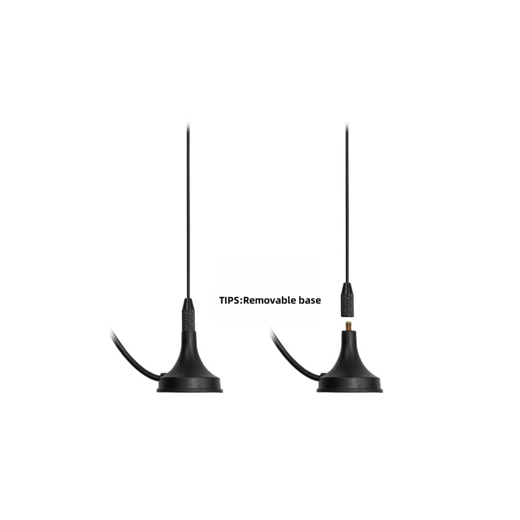 Manyetik Diplikli 3mt Kablolu SMA Dişi Soketli El Telsiz Anteni, Araç Anteni UT-106