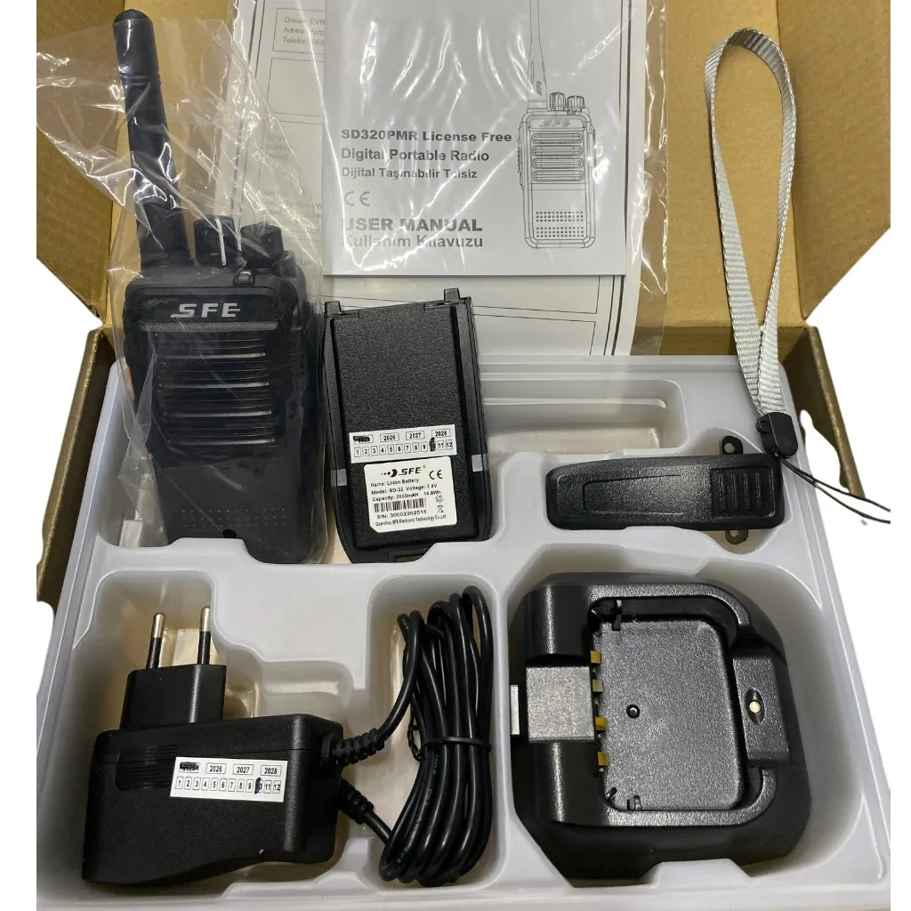Sfe SD-320 Dijital Analog PMR 446 Lisanssız El Telsizi