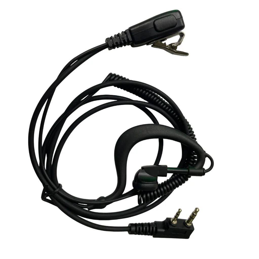 Sfe Spiral Kablolu Bas Konuş Mikrofonlu Yüksek Modülasyonlu Şantiye Telsiz Kulaklığı