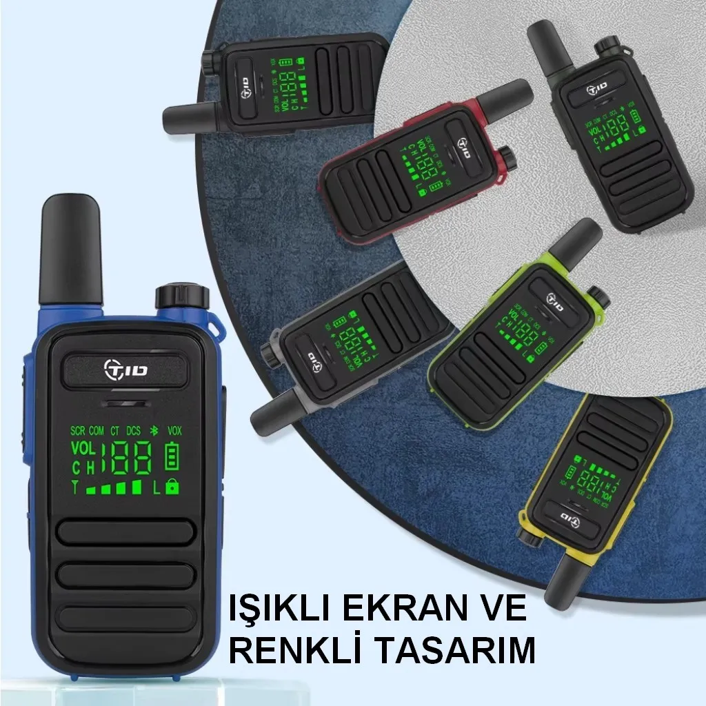 TID TD-M11 Suya Dayanıklı PMR 446 Lisanssız Telsiz - Sarı