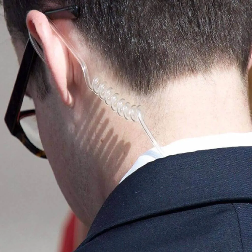 TYT TC-666E Telsiz Uyumlu Şeffaf Spiral Ajan Tip Akustik Telsiz Kulaklığı