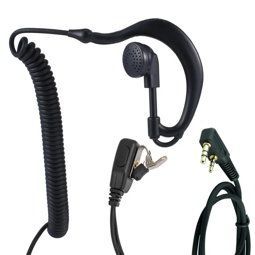 TYT TC-666E Uyumlu Spiral Kablolu Telsiz Kulaklığı