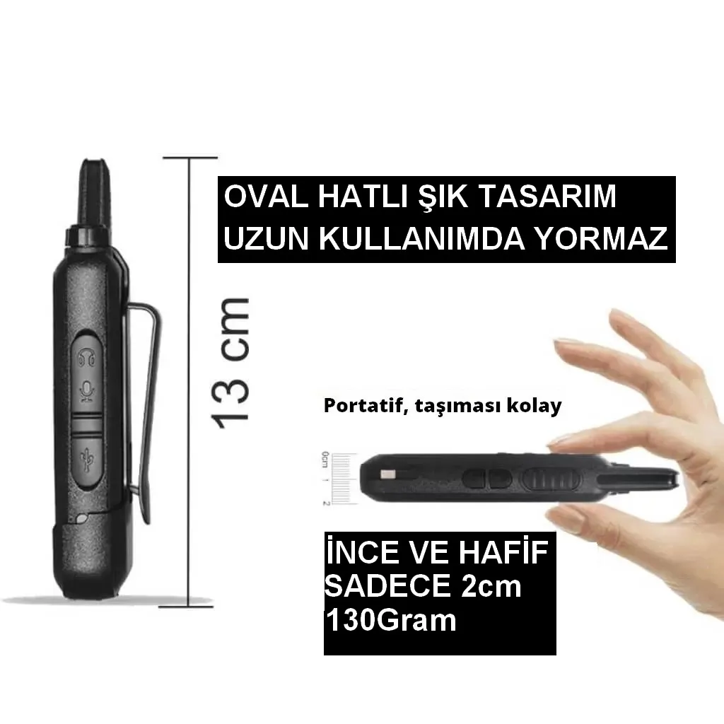 Wln KD-C1T UHF PMR 446 El Telsizi Kulaklık Dahil Tekli