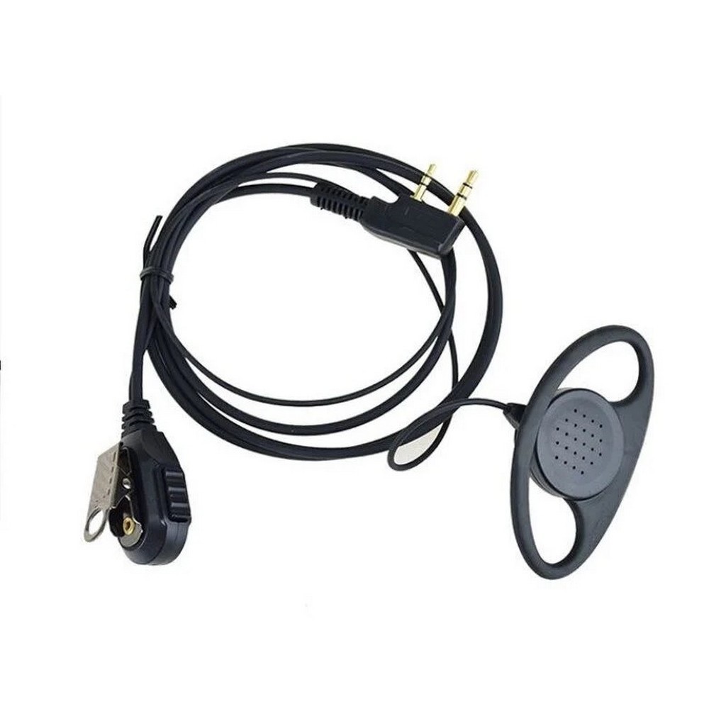 Yüksek Sesli Bas Konuş Mikrofonlu Bodyguard Şantiye Fabrika Telsiz Kulaklığı Kulak Saran K Tip