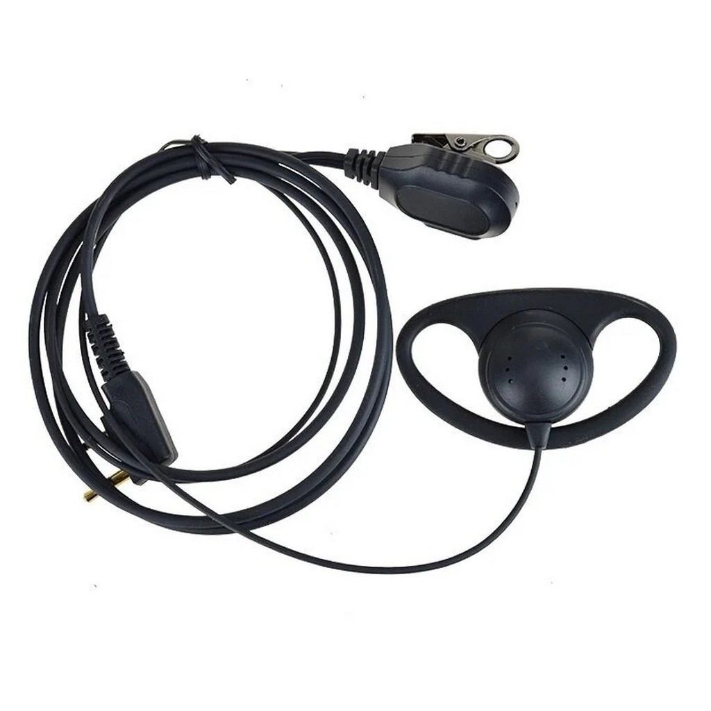Yüksek Sesli Bas Konuş Mikrofonlu Bodyguard Şantiye Fabrika Telsiz Kulaklığı Kulak Saran K Tip