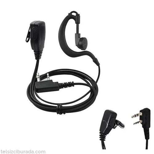 Çengel Tip Pmr Telsiz Kulaklığı Mars Sfe Wln Baofeng Uyumlu A+