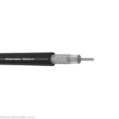 RG58 C/U Koaksiyel Kablo, 50 Ohm Telsiz Anten Kablosu
