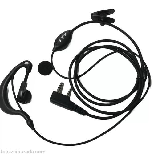 TYT Bas Konuş Mikrofonlu Telsiz Kulaklığı K Tipi 2.5x3.5mm
