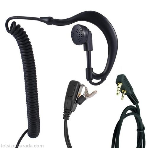 TYT UV-88, UV-98, UV-99, UV-8000D Spiral Kablolu Telsiz Kulaklığı