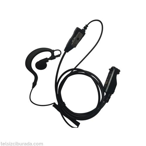 Aselsan 3700 Zafer Telsiz Uyumlu Kulak Sarmalı Helezonlu Mikrofonlu Kulaklık