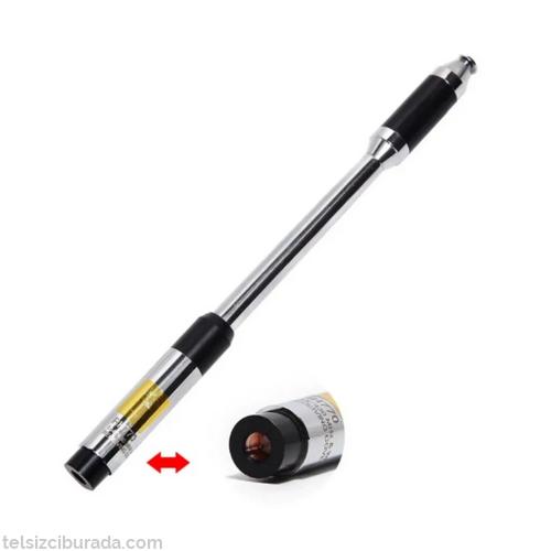 RH770 Teleskopik Dual Band El Telsiz Anteni (SMA Male Erkek)