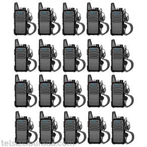 20li Type-c Şarjlı PMR 446 TÜRKÇE KONUŞAN El Telsizi Mars Kulaklık Hediyeli Set