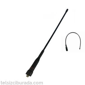 23cm Esnek Katlanabilir Telsiz Anteni SMA Dişi | VHF UHF Dual Band Anten