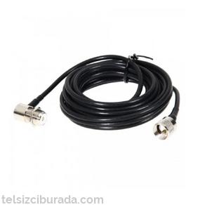 5mt PL259 UHF SO-239 Konnektörlü RG58 Telsiz Anten Kablosu