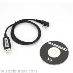 Analog Telsiz Programlama Kablosu+Cd Baofeng TYT Wln Mars..Uyumlu K Tip