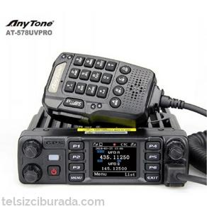 Anytone AT-D578UV Pro Dual Band 60Watt Dmr Telsiz (Dahili GPS ve APRS Full Set)