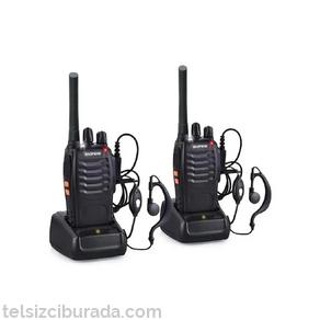 Baofeng BF-88E Lisanssız PMR 446 El Telsiz Kulaklık Hediyeli 2li Set