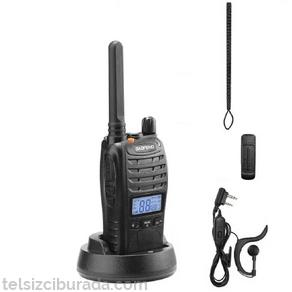 Baofeng E88 Ekranlı Lisanssız Pmr 446 El Telsiz Yeni Type-c Şarjlı Kulaklık Hediyeli Set