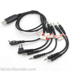 Çoklu Analog Telsiz Programlama Kablosu Icom Motorola TYT Baofeng Yaesu