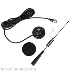 Mag-1345 CB Telsiz Anteni PL259 Mıknatıslı Tabanlı 4 Metre Kablolu | Araç Tipi Mobil CB Anten