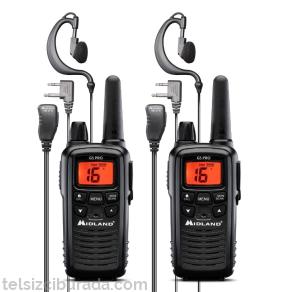 Midland G5 PRO PMR446 El Telsizi 2'li Set Kulaklık Hediyeli
