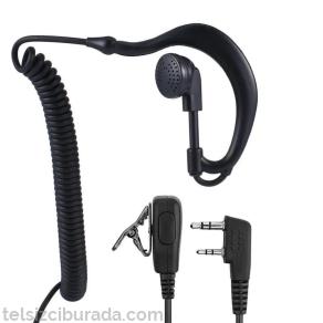 Quansheng UV-K5 UV-K6 TK11 El Telsiz Uyumlu Spiral Kablolu Mikrofonlu Kulaklık