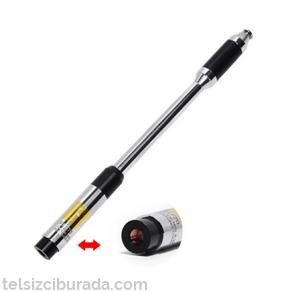 RH770 Teleskopik Dual Band El Telsiz Anteni (SMA Male Erkek)