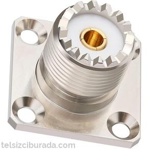 UHF SO-239 Şase Tip Konnektör Kare